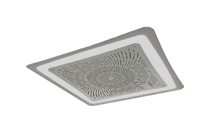Integrated High-Efficiency Air Supply Unit with Circular-Light Swirl Flow / Linear-Light Air-Curtain Laminar Flow